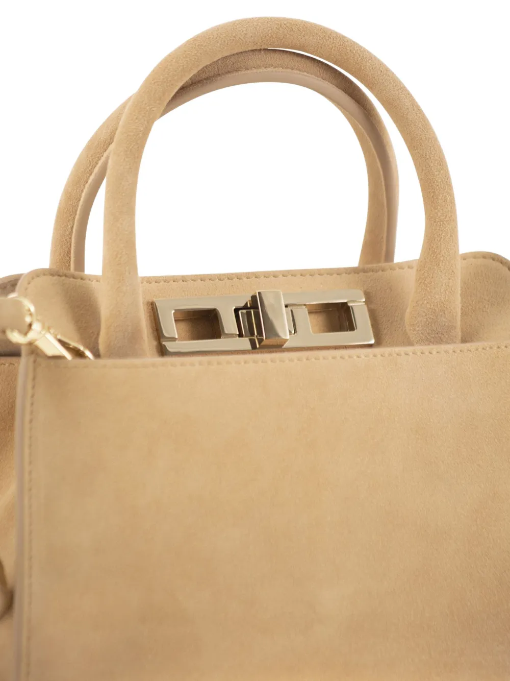 Fabiana Filippi Kleine suède shopper Beige