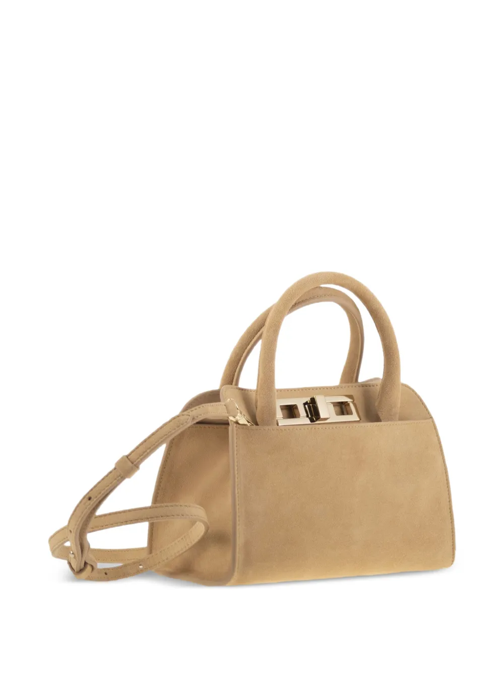 Fabiana Filippi Kleine suède shopper Beige