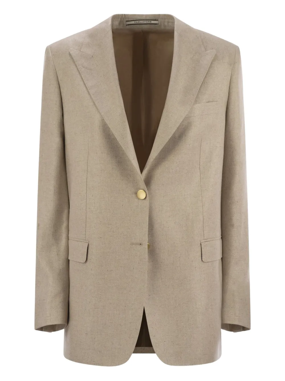 Tagliatore two-button silk suit jacket | Neutrals | Image 1