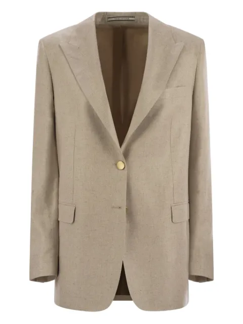Tagliatore two-button silk suit jacket