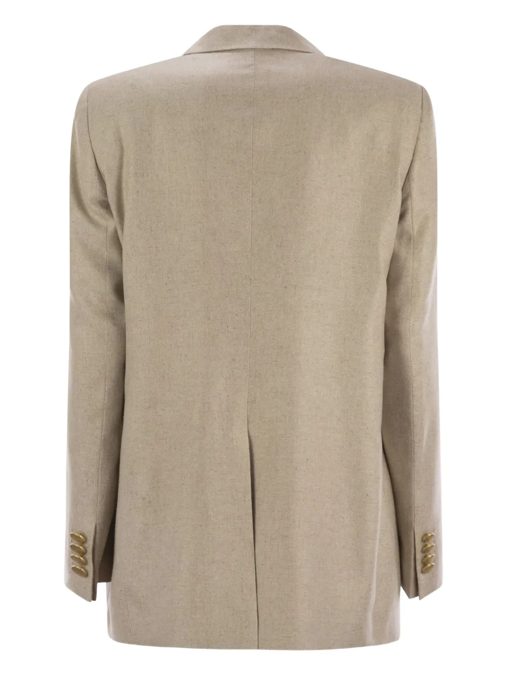 Tagliatore Zijden colbert met twee knopen - Beige