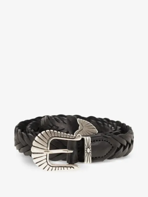 ALBERTO LUTI braided leather belt