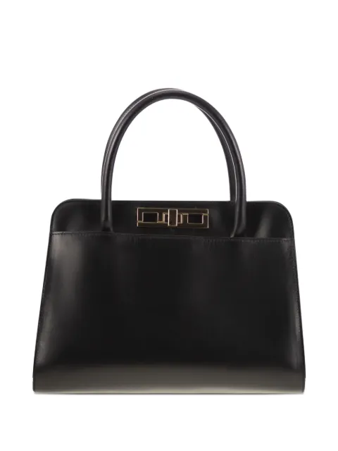 Fabiana Filippi logo-stamp leather tote bag