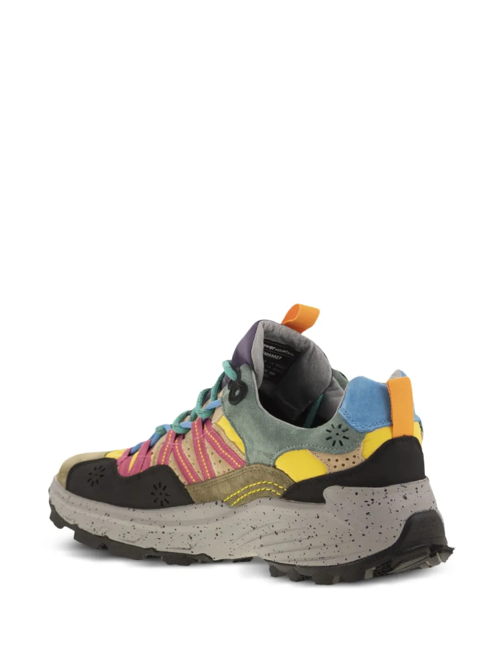 FLOWER MOUNTAIN Iwano suède sneakers van technisch materiaal Bruin