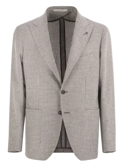 Tagliatore Montecarlo peaked-lapel patch-pocket blazer