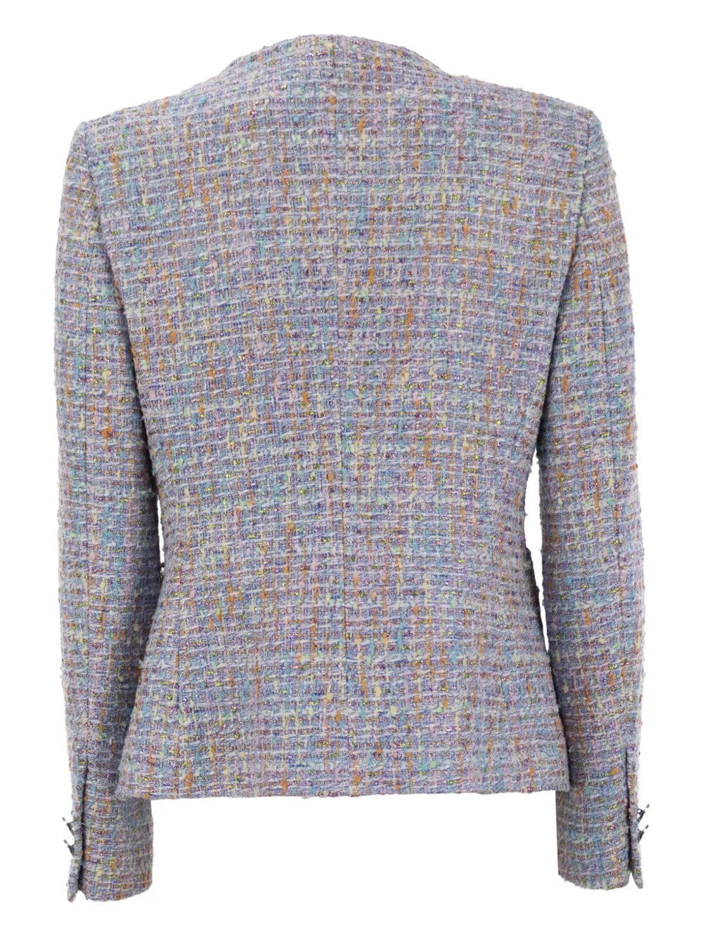 Tagliatore Jack met opgestikte zakken en ronde hals Blauw