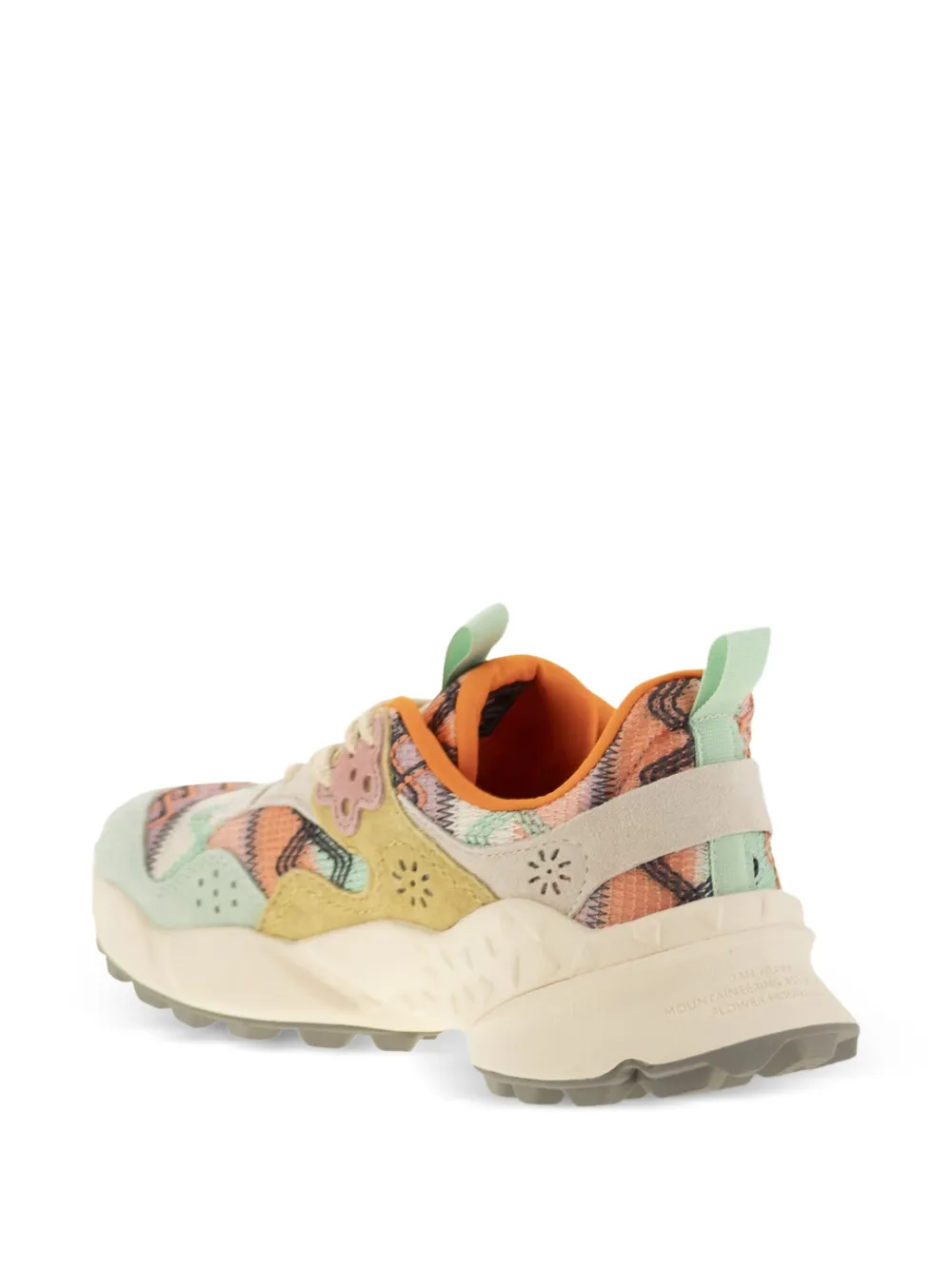 FLOWER MOUNTAIN Kotetsu sneakers met vlakken Beige