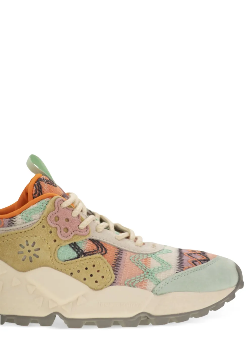 FLOWER MOUNTAIN Kotetsu sneakers met vlakken Beige