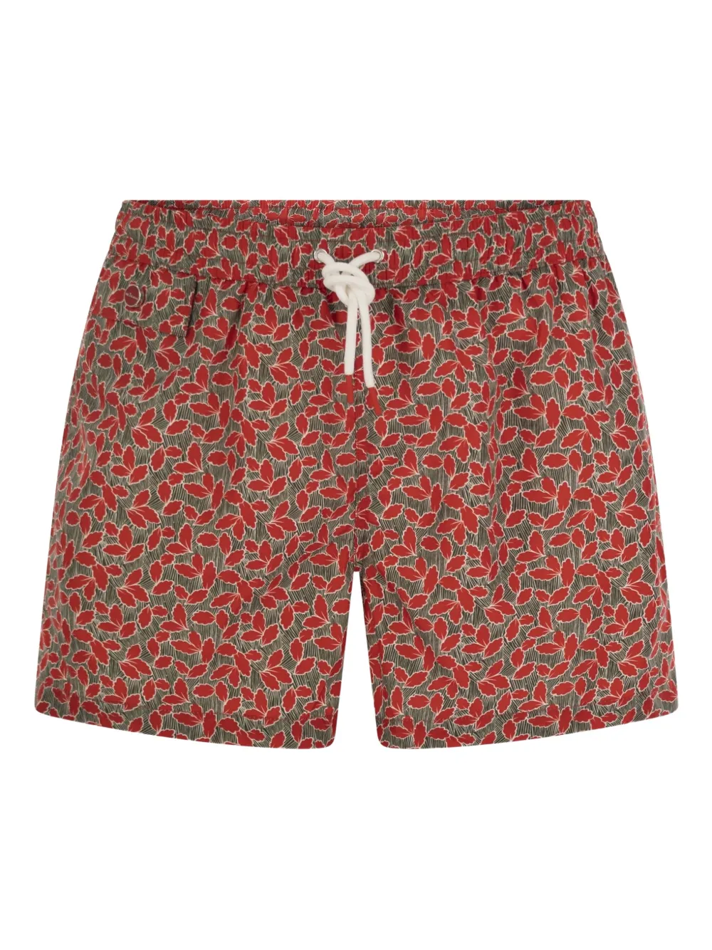 Kiton Costume da bagno a fiori - Rosso
