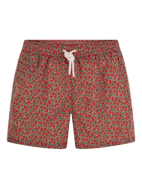 Kiton floral-pattern swim shorts