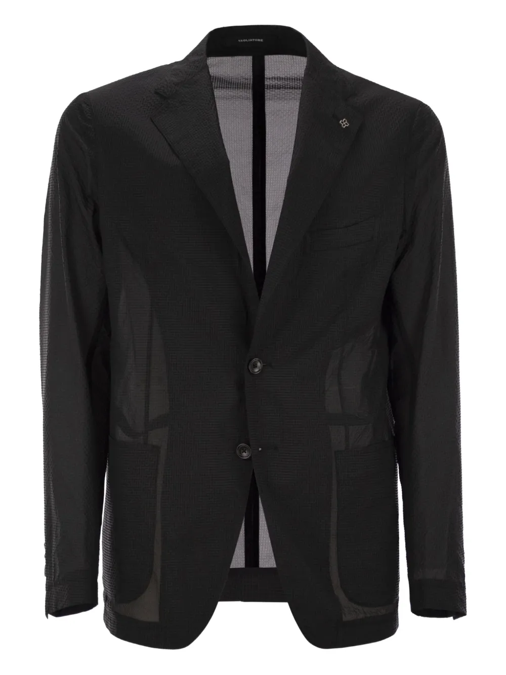 Tagliatore two-button patch-pockets blazer | Black | Image 1
