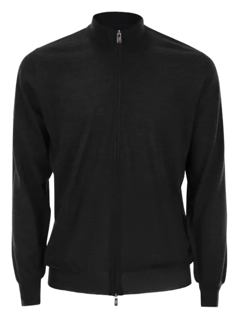 Fedeli zip-up wool cardigan