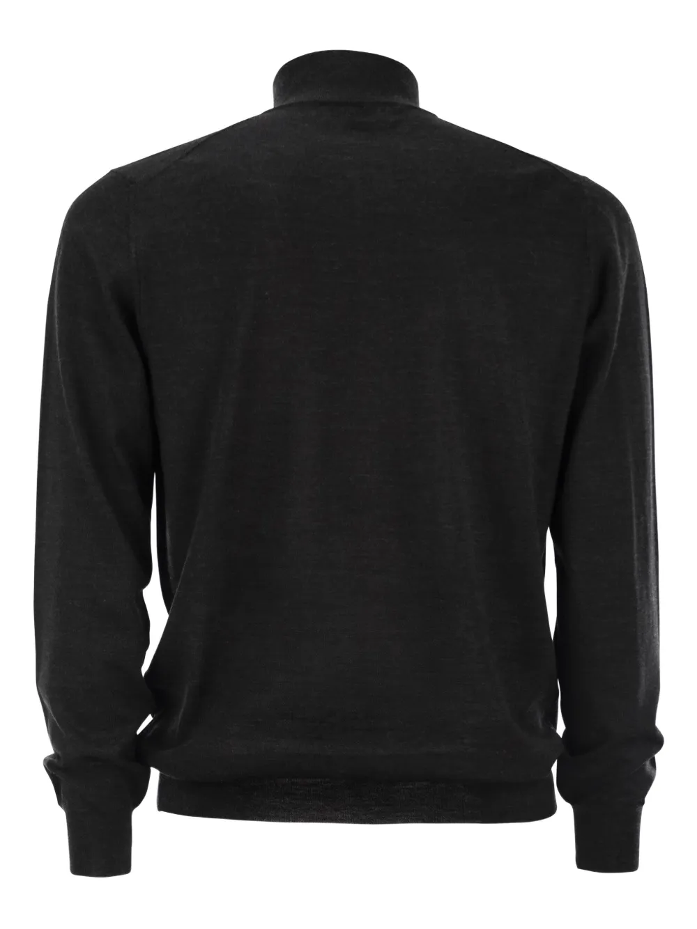  Fedeli Zip-up Wool Cardigan - Grey 