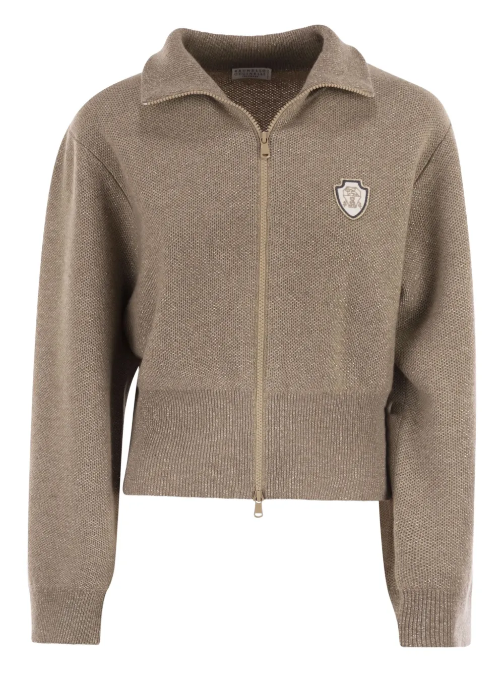 Brunello Cucinelli Cardigan con applicazione - Toni neutri