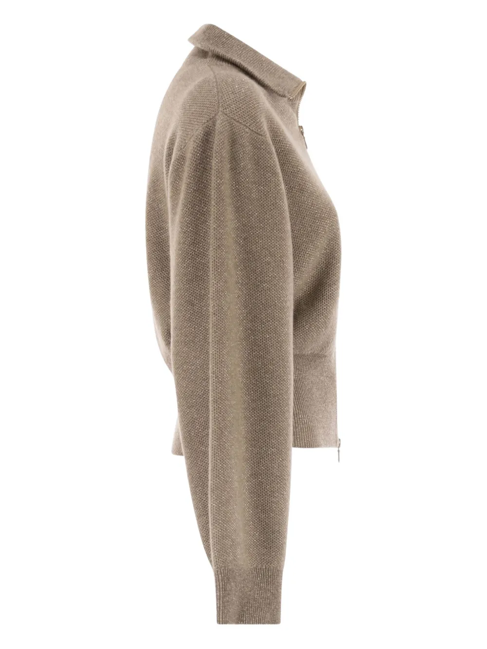 Brunello Cucinelli Vest met logopatch Beige