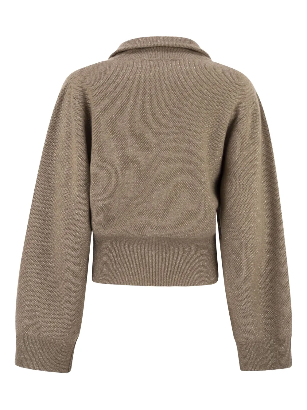 Brunello Cucinelli Vest met logopatch Beige