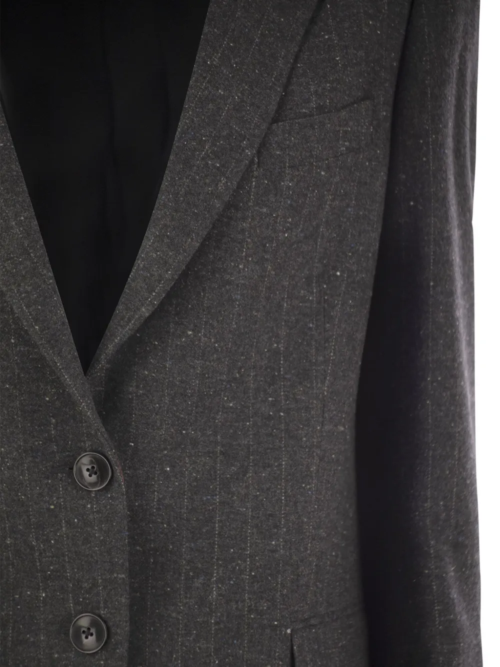 SAULINA Blazer met enkele rij knopen Grijs