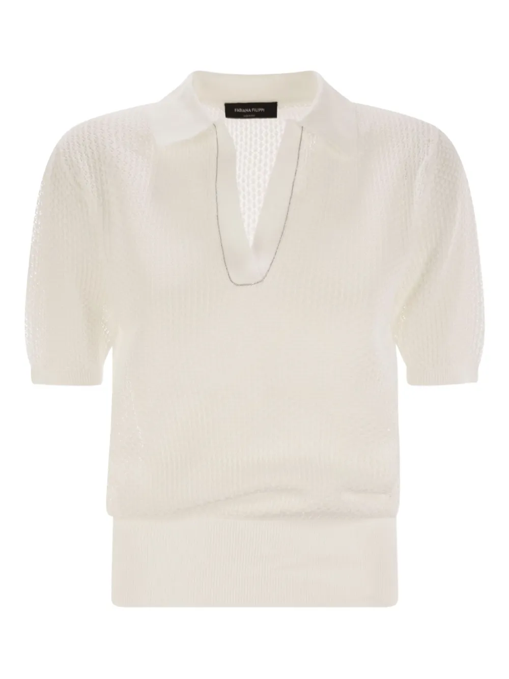 Fabiana Filippi T-shirt con scollo a V - Toni neutri