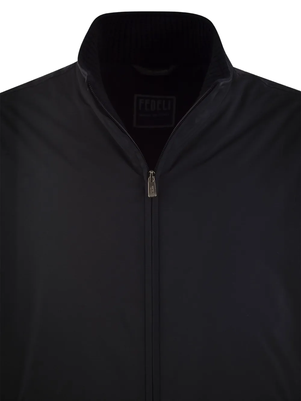 Fedeli Bomber Jacket In Technical Fabric In Black