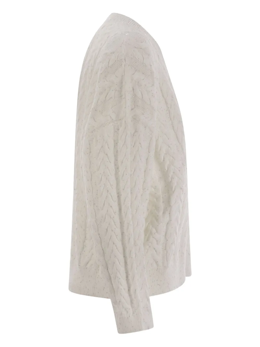 Brunello Cucinelli Dazzling trui met pailletten Wit