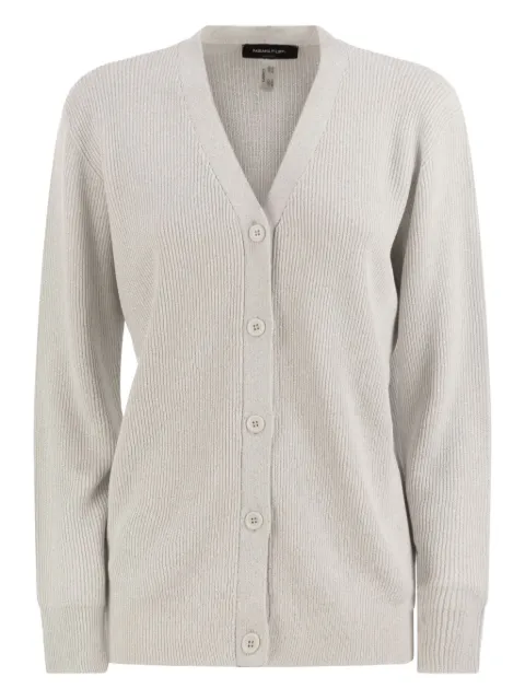 Fabiana Filippi — ribbed V-neck cardigan
