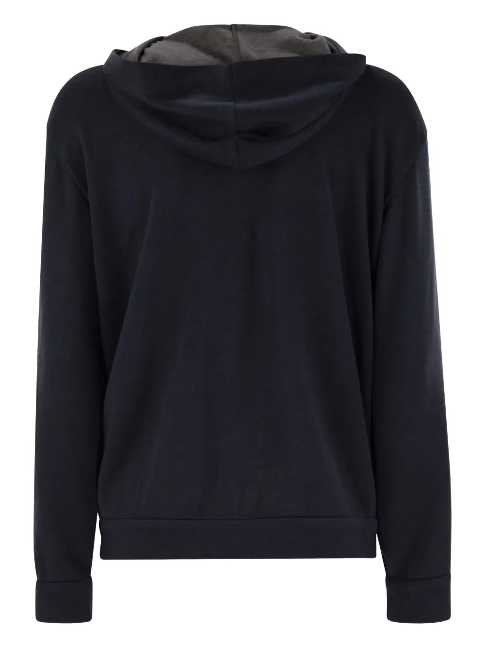 Brunello Cucinelli Precious hoodie met streep - Blauw