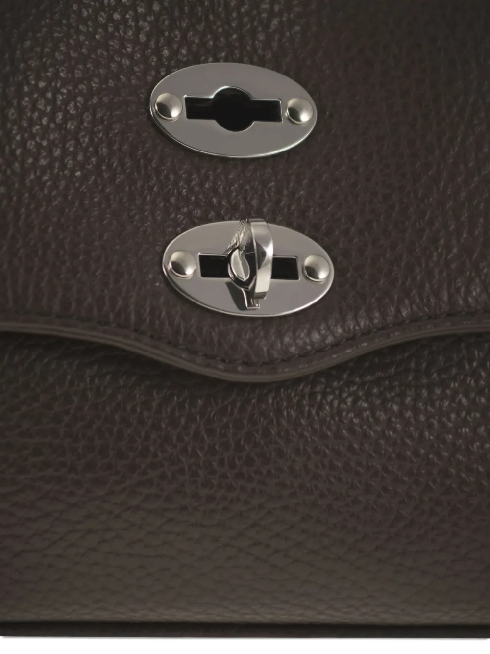 Zanellato Baby Postina Studded Tote Bag In Brown