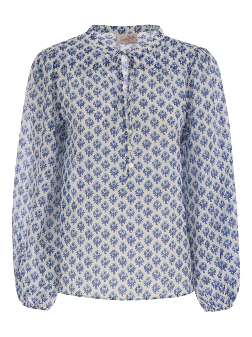 MC2 Saint Barth Blusa a fiori - Bianco