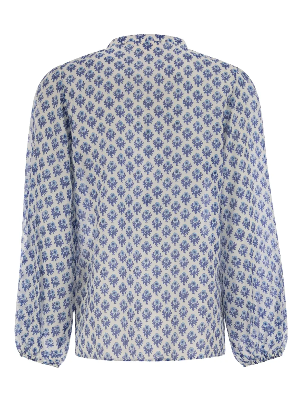 Lace-Fastening Floral-Pattern Harper Blouse