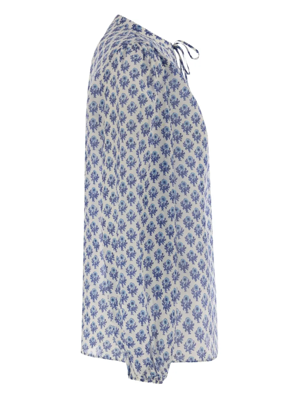 Lace-Fastening Floral-Pattern Harper Blouse