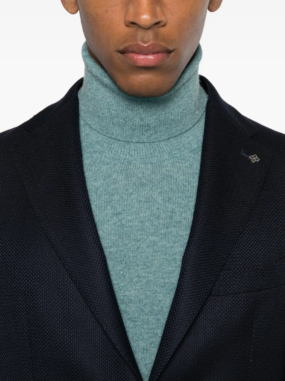 Tagliatore Button Virgin-wool Jacket In Blue
