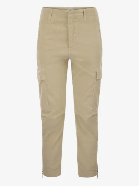 DONDUP pantalon en velours Eve à poches cargo