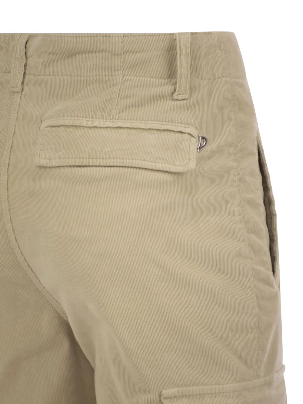  Dondup Eve Velvet Cargo Trousers - Neutrals 