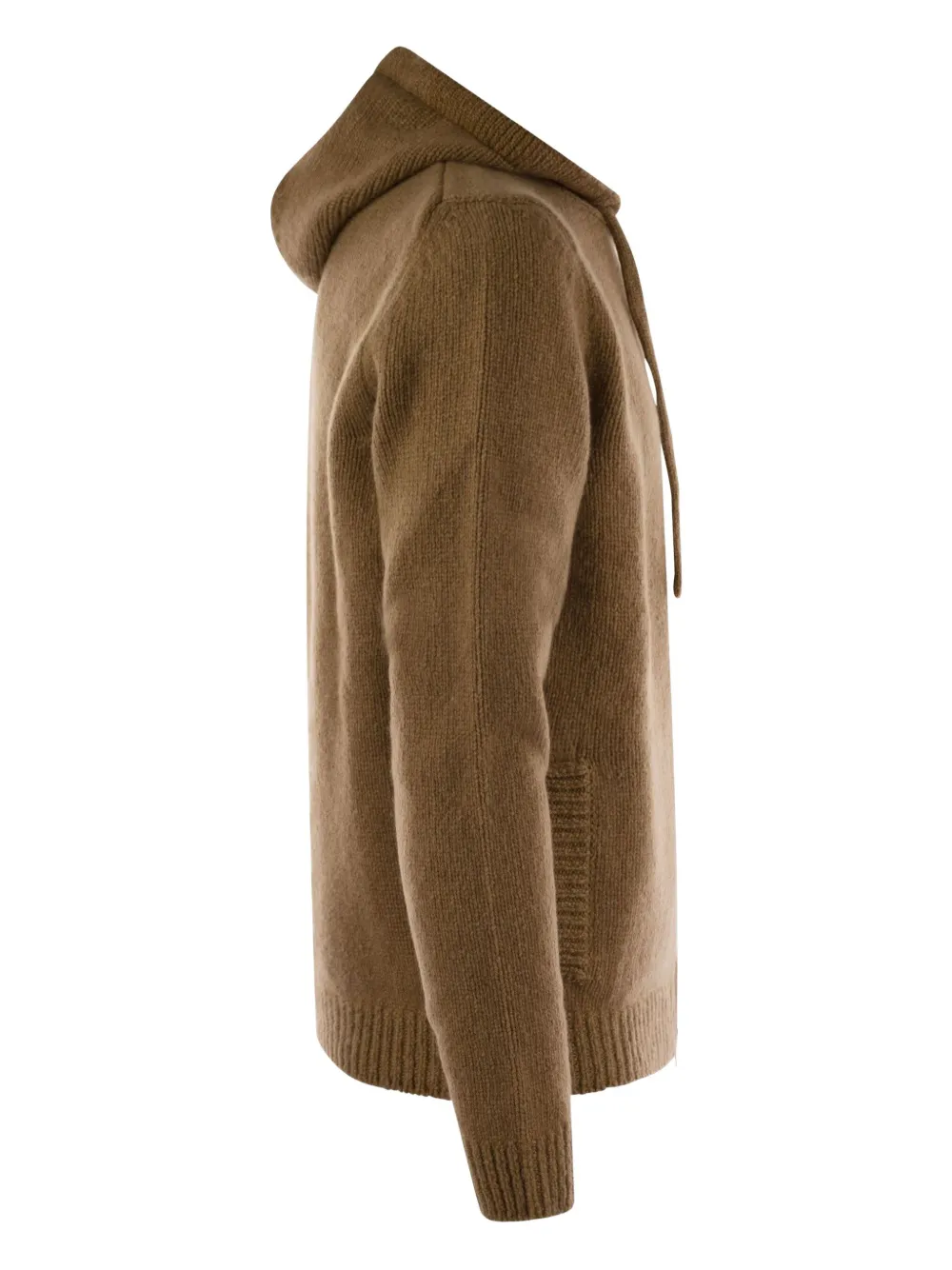Fedeli Hoodie met rits Bruin