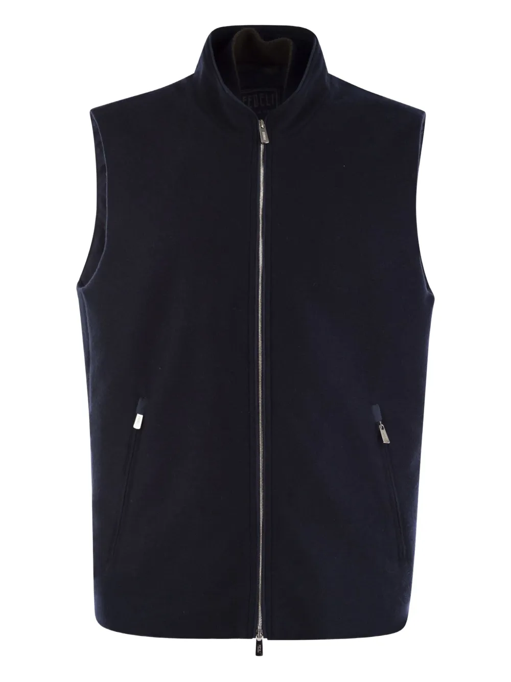 Fedeli zipped cashmere waistcoat - Blue