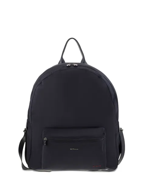 Kiton logo zipped backpack