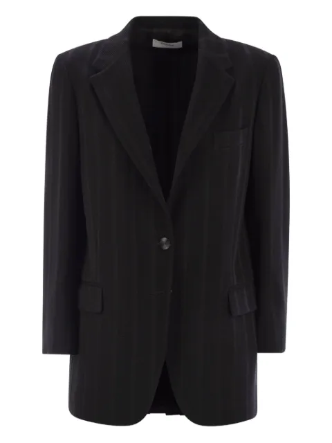 SAULINA Antonia flap-pocket single-breasted jacket