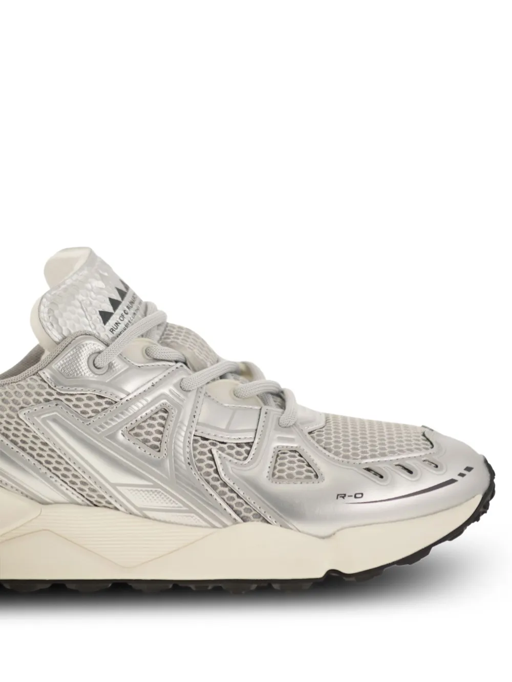 RUN OF Sneakers met metallic-effect Zilver