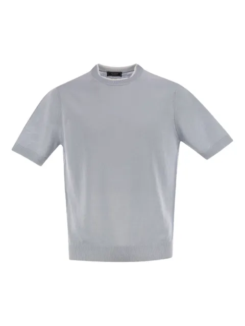 Peserico T-shirt in maglia a coste