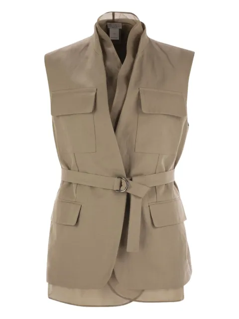 Brunello Cucinelli pocket belted gilet