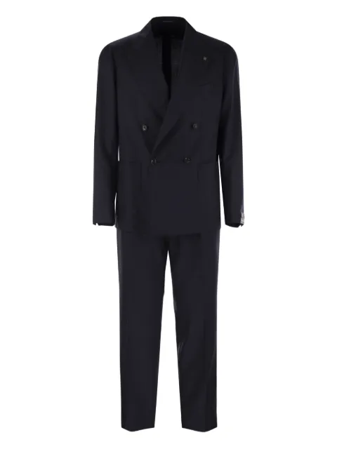 Tagliatore double-breasted patch-pocket suit