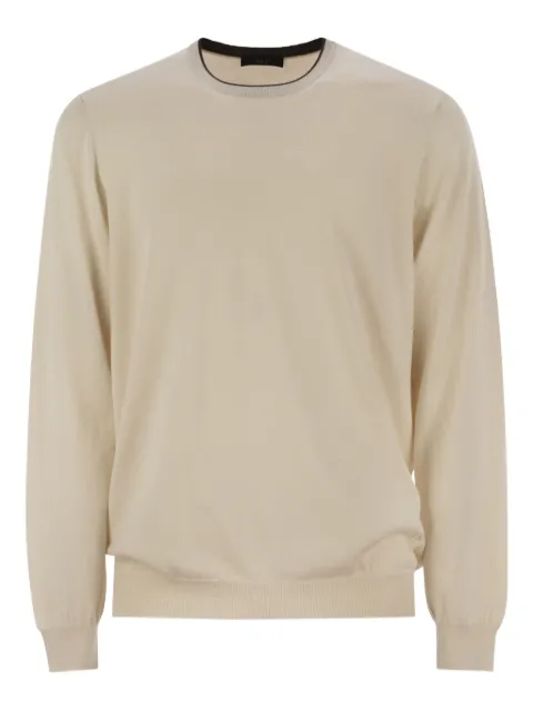 Fay crew-neck logo jumper