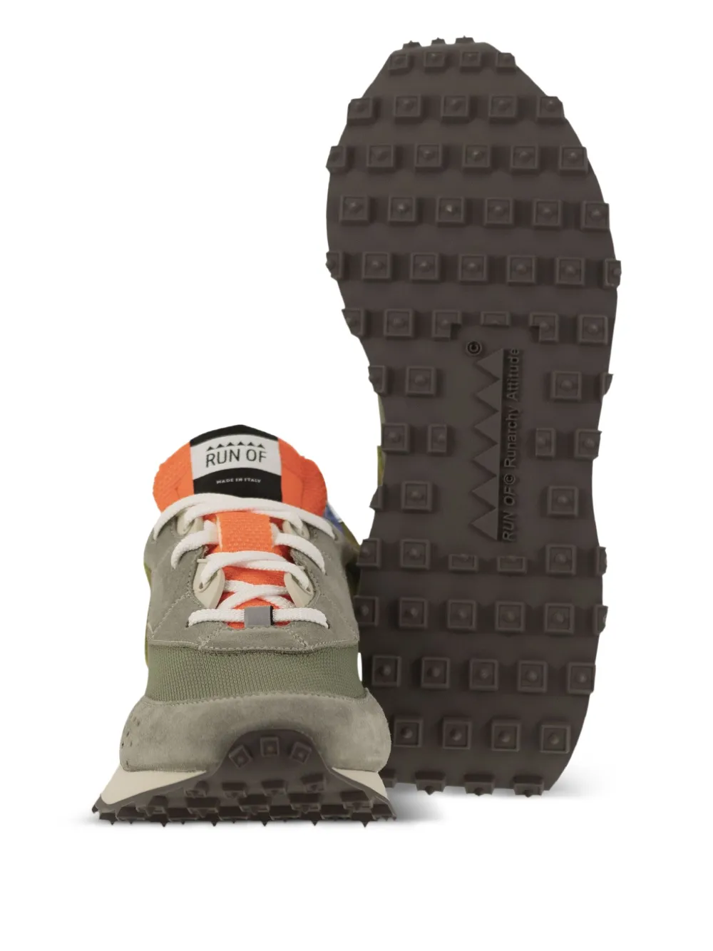 RUN OF Low-top sneakers Groen