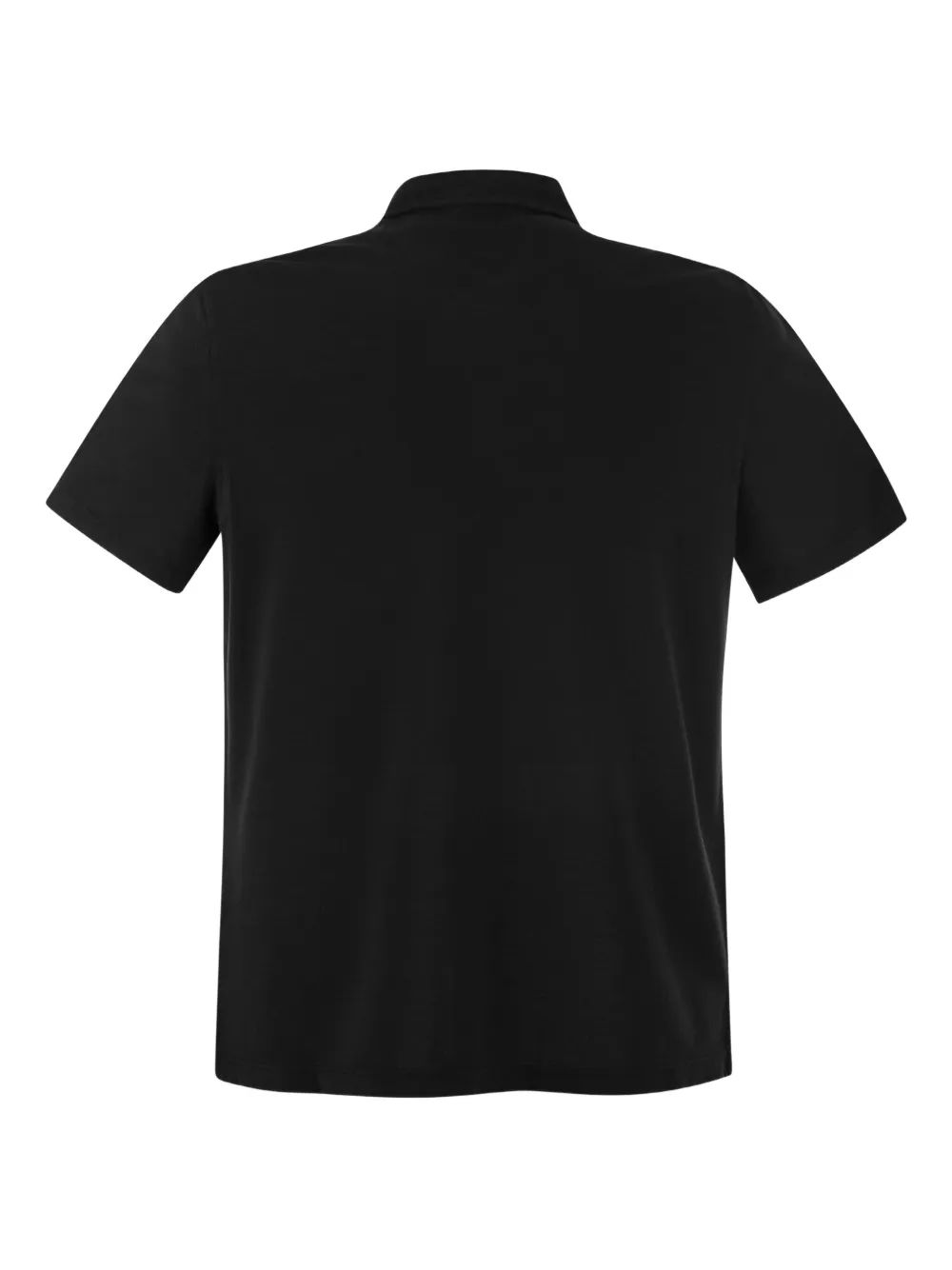  Fedeli Buttoned Polo Shirt - Black 