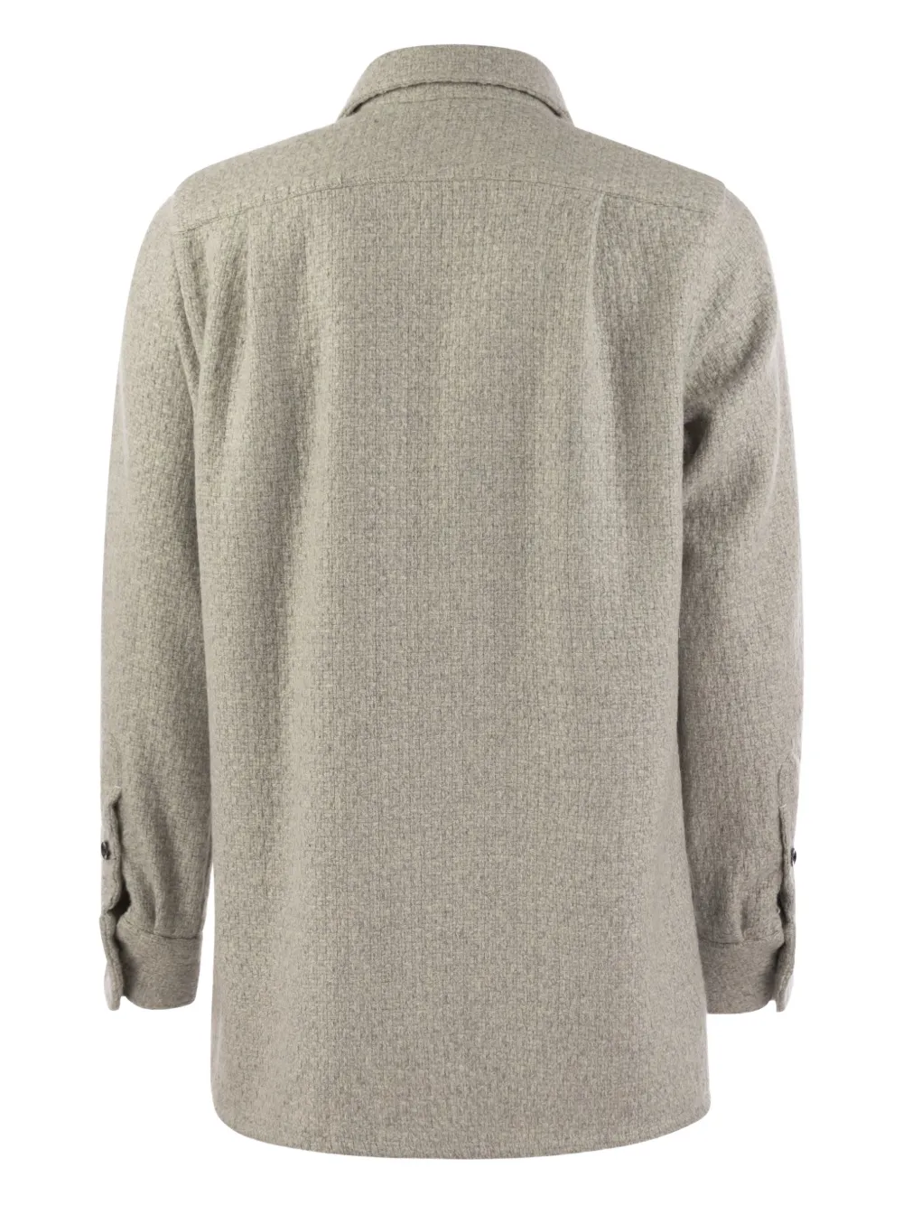 Kiton patch-pockets buttoned cashmere shirt jacket | Shirt Jackets | Image 2