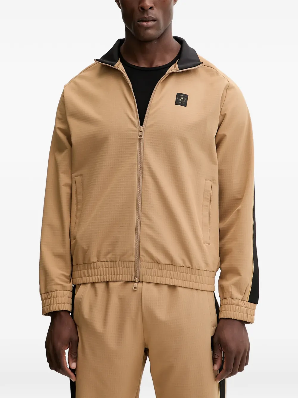 Side-Stripe Zip-Up Tracksuit
