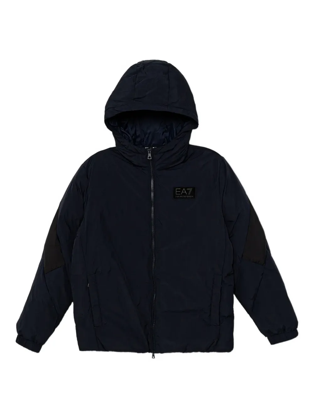 Ea7 Emporio Armani zip-up padded jacket - Blu