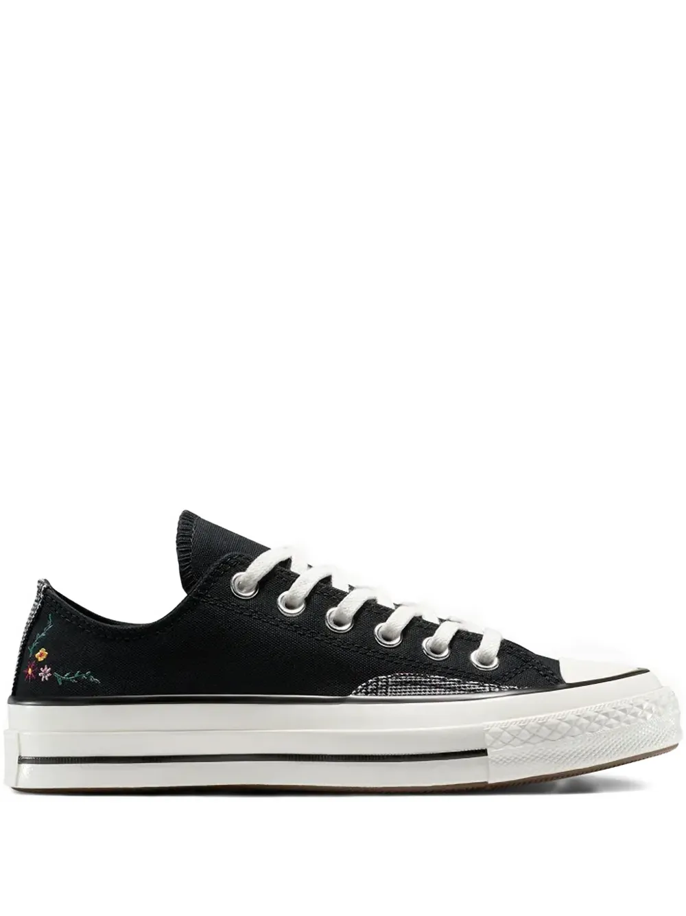 Converse Chuck 70 floral embroidered sneakers Zwart