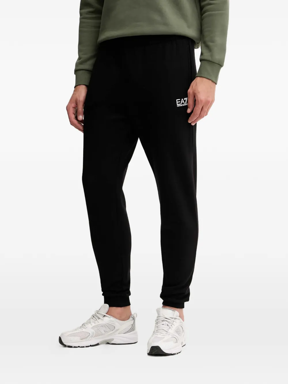 Ea7 Logo At The Front Cotton Sweatshirts In Green