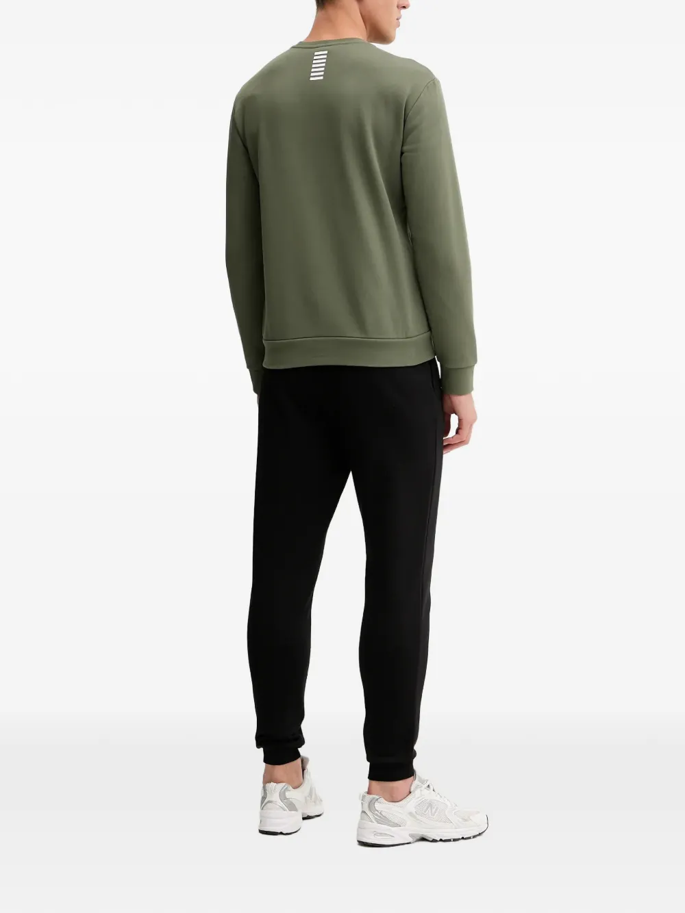 Ea7 Logo At The Front Cotton Sweatshirts In Green